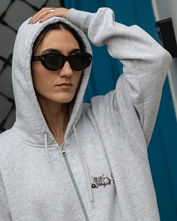 Zipper Mouse σε χρώμα ανοιχτό γκρι