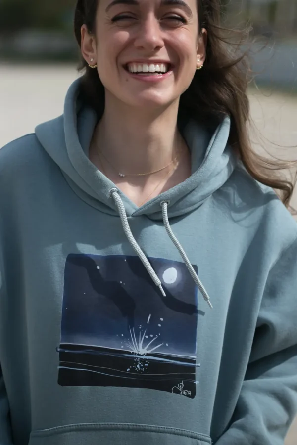 Hoodie Πανσέληνος (Moonlight) σε χρώμα alcohol
