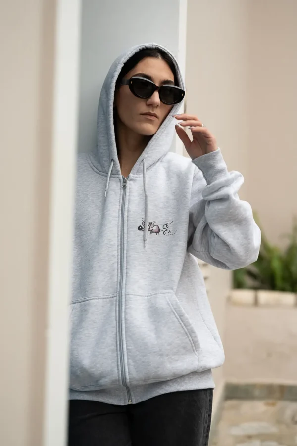 Zipper Mouse σε χρώμα ανοιχτό γκρι - Image 4