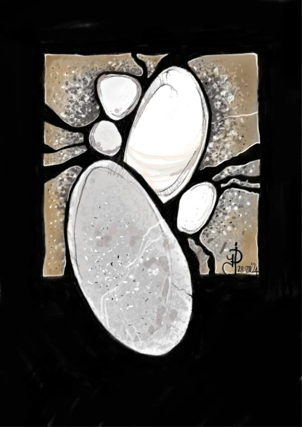 Βότσαλα (Pebbles) σε χρώμα μαύρο - Image 2