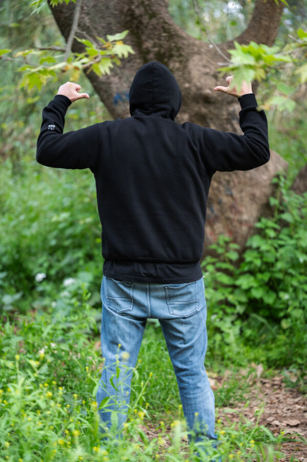 Hoodie Κόκκινη Καλημέρα σε χρώμα μαύρο - Image 7