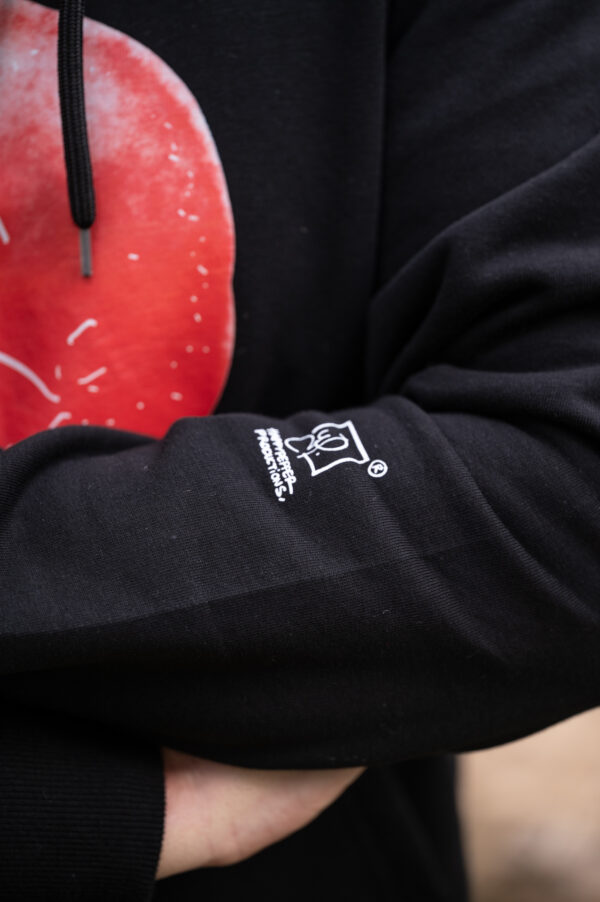 Hoodie Κόκκινη Καλημέρα σε χρώμα μαύρο - Image 8