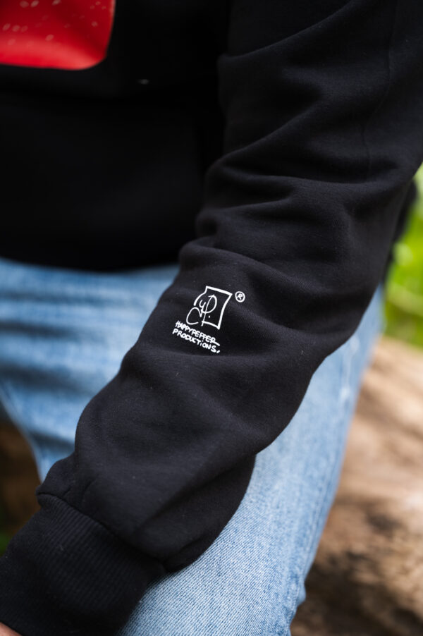 Hoodie Κόκκινη Καλημέρα σε χρώμα μαύρο - Image 9