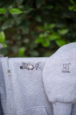 Hoodie με φερμουάρ Ποντικός