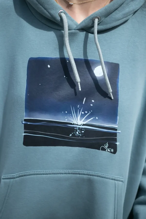 Hoodie Πανσέληνος (Moonlight) σε χρώμα alcohol - Image 5