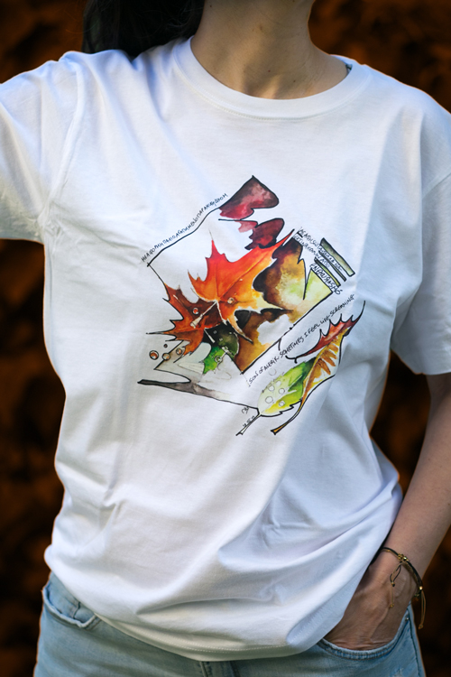 Κοντομάνικη Μπλούζα Leaves - Image 2