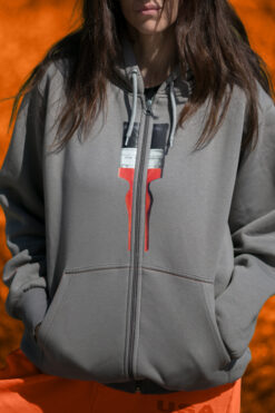 Hoodie με φερμουάρ Brush