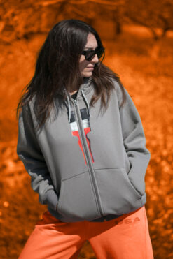 Hoodie με φερμουάρ Brush