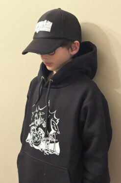 drummer hoodie black for children 10-12 years old